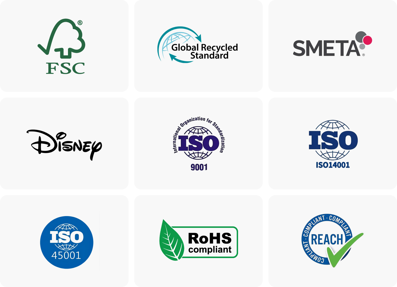 Paper industry certification and compliance logos
