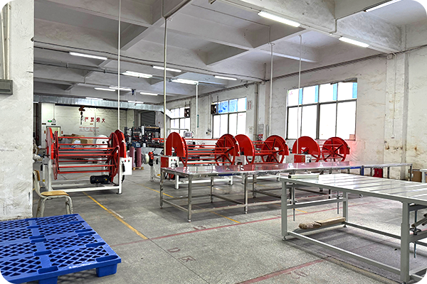 Paper processing equipment with red roller assembly line