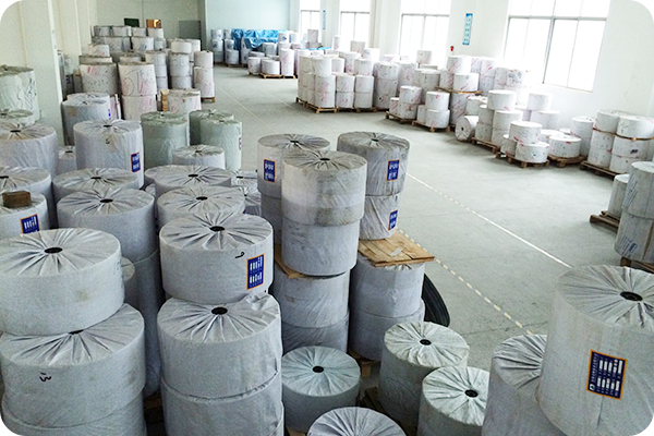 Finished paper roll inventory storage facility