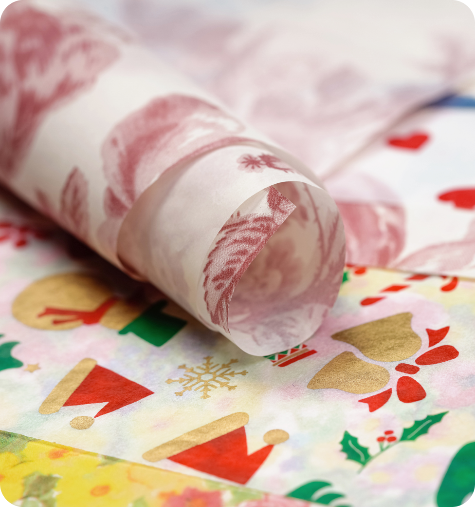 Custom printed gift wrapping tissue paper