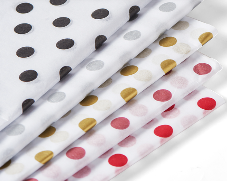 Custom Metallic Tissue Paper Sheets for Packaging